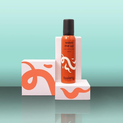 Spumă păr, Twisty, Wave Me Up, portocalie, 150ml