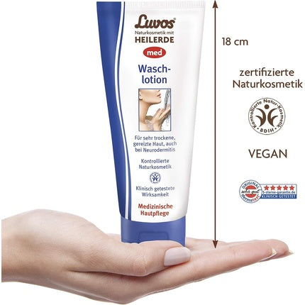 Gel de duș, Luvos, MED, 200ml, alb