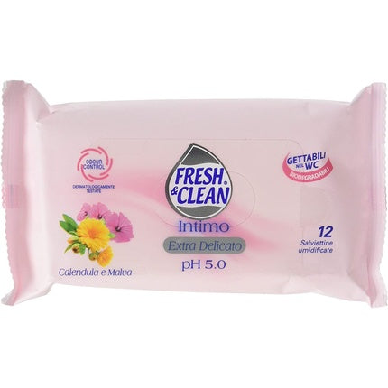 Servetele pentru igiena intima, Fresh & Clean, 12 bucati
