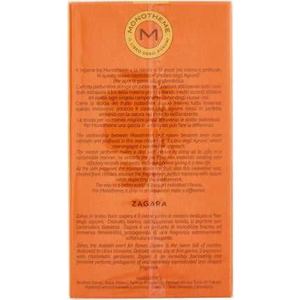Parfum, Monotheme, Zagara Eau de Toilette, 100ml