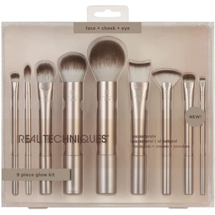 Set pensule machiaj, Real Techniques, Au Naturale, 8 piese