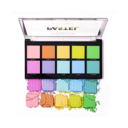 Fard de pleoape, Profusion Cosmetics, Paletă 10 Nuante Pastelate