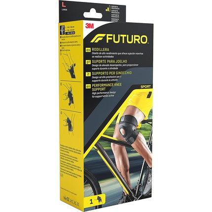 Suport genunchi, Futuro, Performance, negru, L
