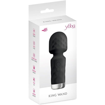 Masaj Electric, Yoba, Mini Vibrating Wand, negru