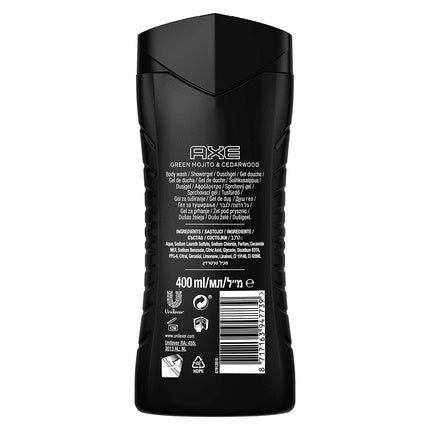 Gel de duș, Axe, Wild Mojito & Cedru, 400ml