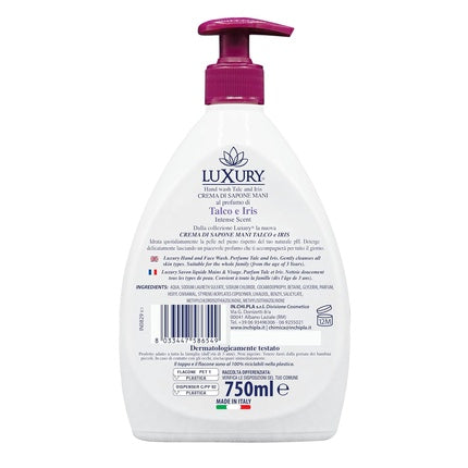 Săpun lichid Luxe Luxury Mani Talco și Iris, dozator, 750 ml