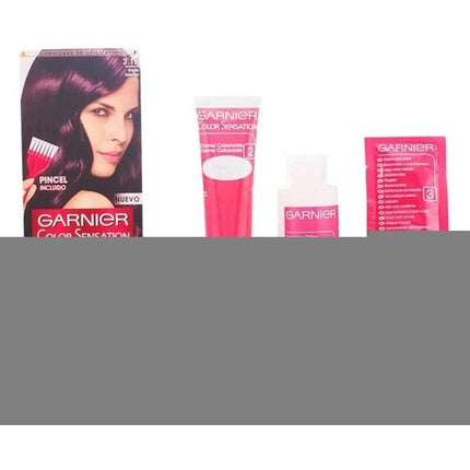 Vopsea de păr, Garnier, Color Sensation, Castaniu Luminos