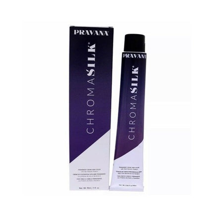 Vopsea de păr Pravana Chroma Silk, 85g, ambalaj violet și alb