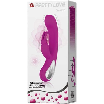 Masajer electric, Pretty Love, Webb, roz intens, 200g