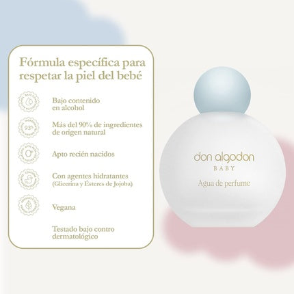Parfum copii, Don Algodon, Baby, 100ml, alb
