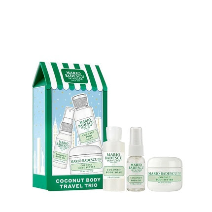Set Cadou Corp Coconut, Mario Badescu, Travel Trio, set de 3 produse