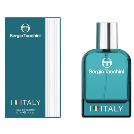 Parfum Sergio Tacchini I Love Italy EDT, bărbați, 50 ml, albastru-verzui