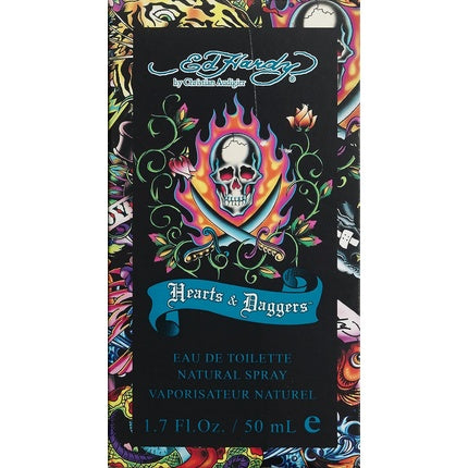 Parfum bărbați, Ed Hardy, Hearts & Daggers, 50ml, design artistic