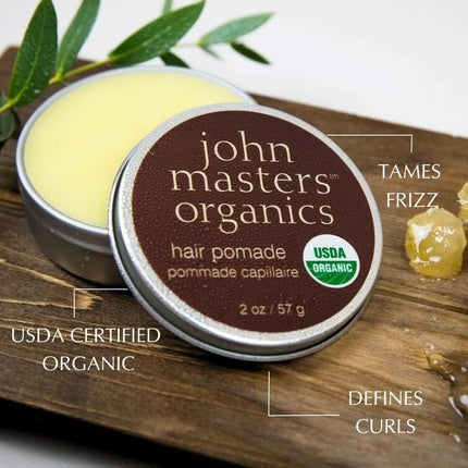 Pomată păr, John Masters Organics, 57g, maron