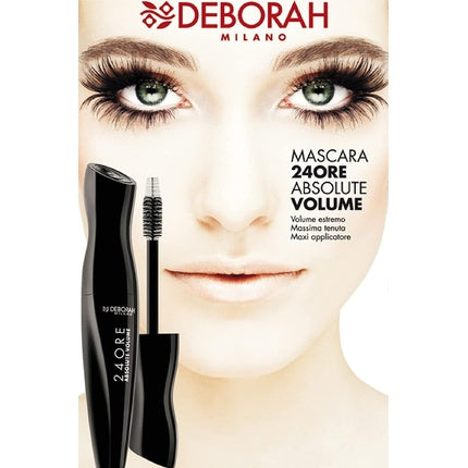 Mascara, Deborah, 24 Ore Absolute Black, 12ml