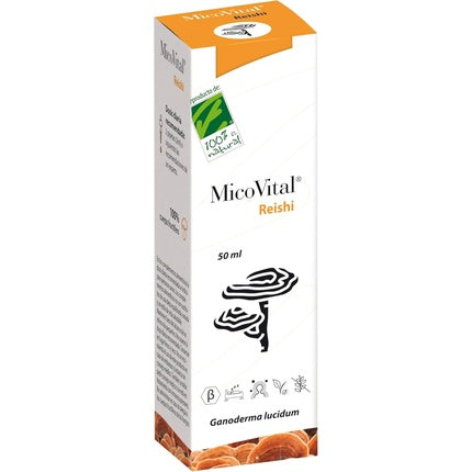 Lichid Reishi, 100% Natural, 50ml, negru