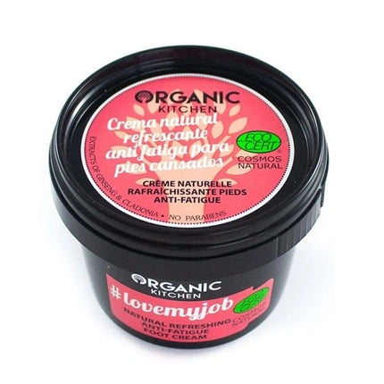 Crema pentru picioare obosite, Organic Kitchen Lovemyjob Antifatigue Foot Cream, 200ml