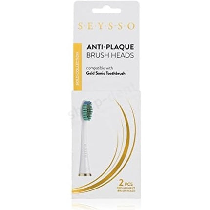 Capete periuță electrică SEYSSO Gold alb, compatibile cu modelele Sonic