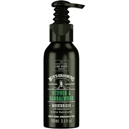Crema de ras The Scottish Fine Soaps Company, Vetiver & Sandalwood, cu pompă, ambalaj 100ml