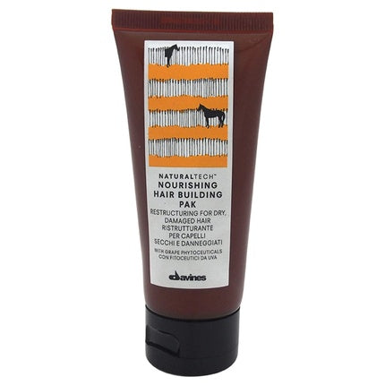 Pachet de mască pentru păr, Davines Naturaltech Nourishing Hair Building Pak 60ml