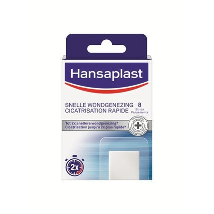 Plastre Hansaplast Fast Wound Healing Large, 8 bucăți, alb
