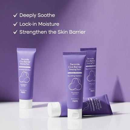 Cremă de noapte PURITO Dermide Cica Barrier Sleeping Pack, 80ml