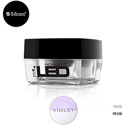 Gel Unghii Silcare High Light, violet, 15g