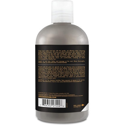 Șampon, Shea Moisture, African Black Soap, cărbune bambus, 384ml