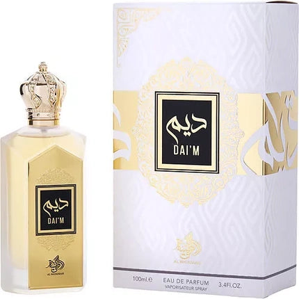 Perfum Al Wataniah Daim, 100 ml, sticlă aurie cu capac decorativ