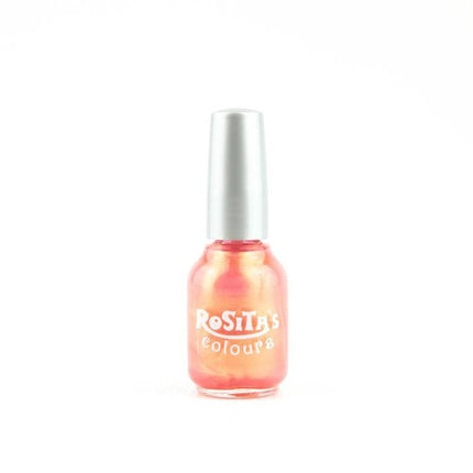 Smalt de unghii Rosita's Colours No09, Culoare roz auriu, capac argintiu