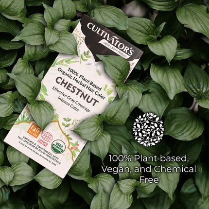 Vopsea de Păr, Cultivator's, Chestnut, Organic