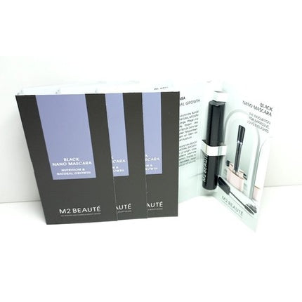 Mascara M2 Beauté Black Nano Nutrition și Creștere Naturală, negru, 6ml