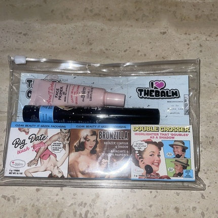 Set machiaj, The Balm, Travel Size, bronzer, iluminator, blush