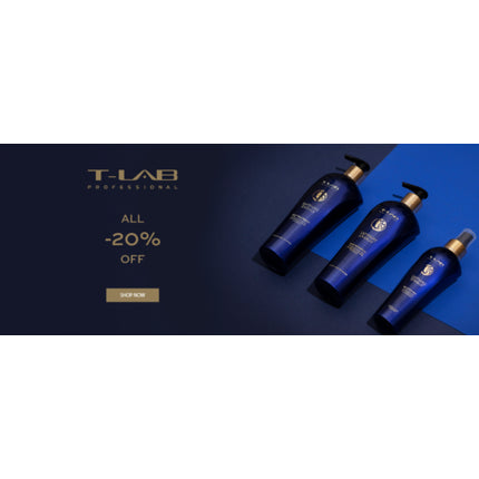 Set Șampon și Balsam, T-Lab Professional, albastru
