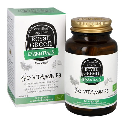 Royal Green Bio Vitamin D3, Supliment alimentar cu vitamina D3, 60 vegicapsule