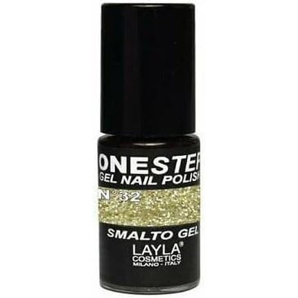 Smalto Gel Layla Cosmetics One Step, culoare auriu, ambalaj negru