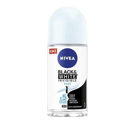 Deodorant Roll-On Nivea Black & White Invisible Pure 50 ml