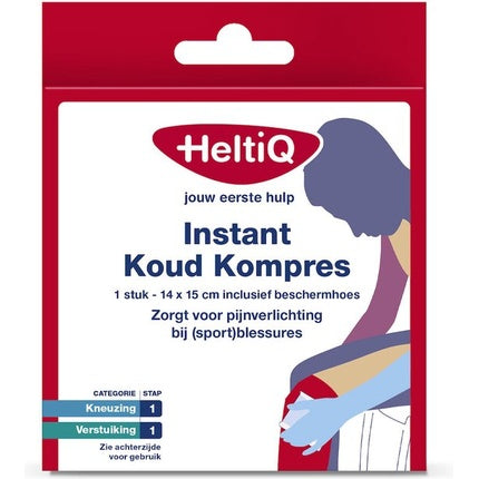 Compresă instant rece Heltiq, pentru ameliorarea durerilor și umflăturilor, 14x15cm