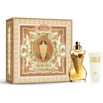 Divine Eau De Parfum, Jean Paul Gaultier, 50 ml, sticlă aurie, set cadou