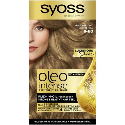 Vopsea de păr Syoss Oleo Intense 8-60, blond miere