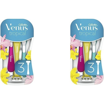 Gillette Venus Tropical, 3 Lame, Rasoir Dispozabil pentru Femei