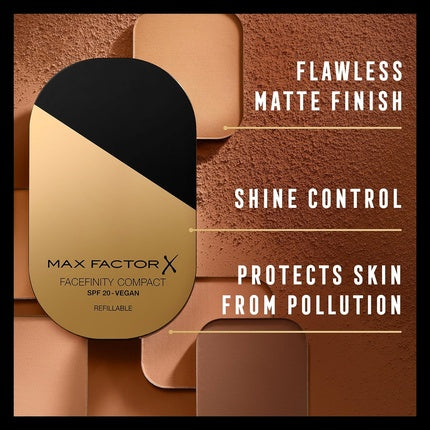 Fond de ten compact Max Factor Facefinity, 007 Bronze, 10g