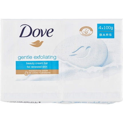 Săpun exfoliant, Dove Lemon, 100g, set 4 bucăți