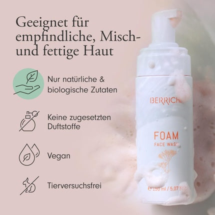 Spumă Curățare Față, Berrichi, alb, 150ml