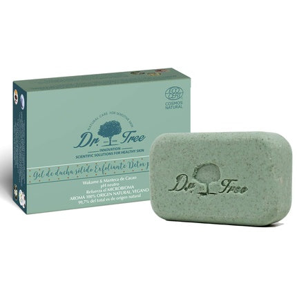 Gel de duș solid, Dr. Tree, exfoliant, piele sensibilă, 120g