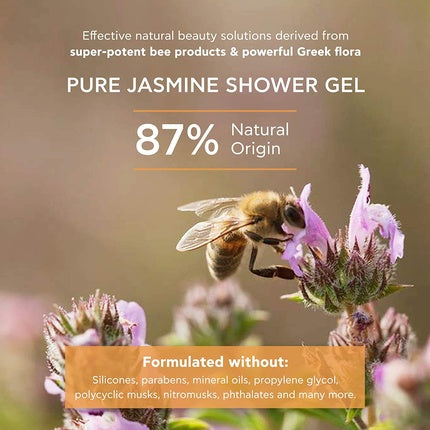 Gel de duș, Apivita, Pure Jasmine, 500 ml