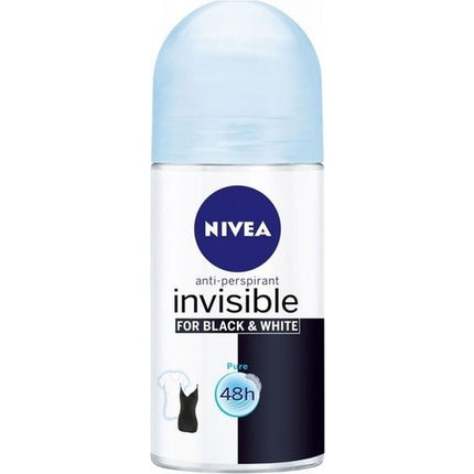 Deodorant Roller, Nivea, Invisible Black & White Pure, 50ml