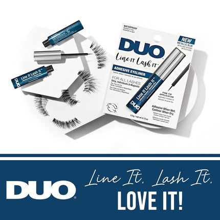 Creion ochi Duo Line It Lash It Metallic Blue, 2x17 g, albastru metallic