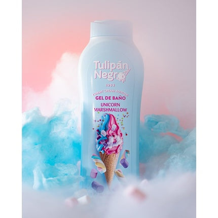 Gel de duș, Tulipan Negro, Unicorn Marshmallow, albastru, 650ml
