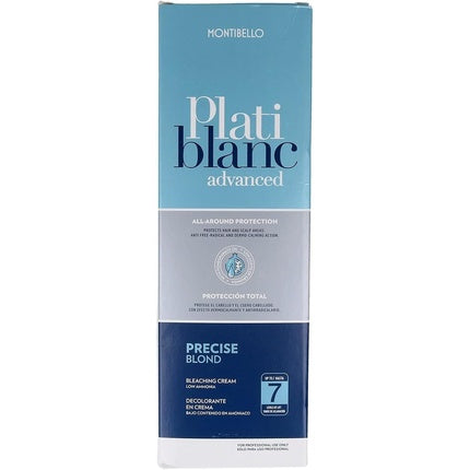 Cremă decolorantă păr, Montibello Plati Blanc Advanced, Precise Blond, 50g